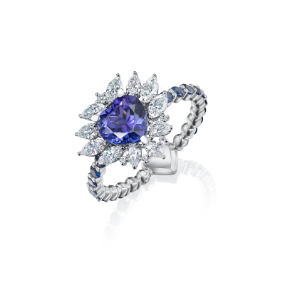 R06-SL-041-3 Кольцо (585) (6 Бр Маркиз 0,400Ct 3/5А ,5 Бр Груша 0,250Ct 3/5А ,1 Бр Кр-57 0,060Ct 3/5А ,1 Бр Кр-57 0,009Ct 3/5А ) ШК: 2000000011431